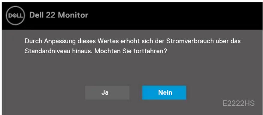 DELL E Series E2222HS - OSD-Warnmeldungen - 1
