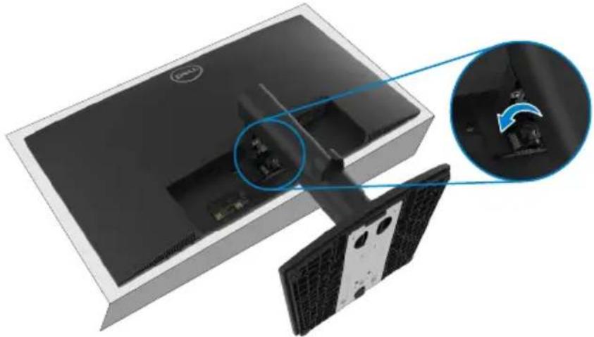 DELL E Series E2222HS - So entfernen Sie den Ständer: - 1