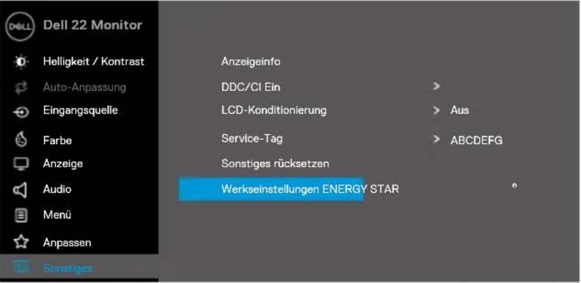 DELL E Series E2222HS - Auf das OSD-Menü zugreifen - 27