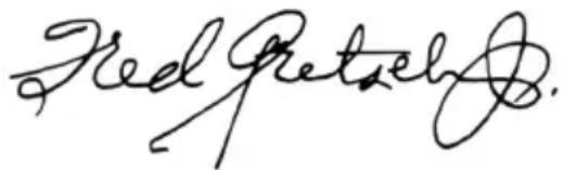 Gretsch Professional Falcon G6139CB - A Memo to Guitar Enthusiasts from Fred Gretsch Jr. - 1