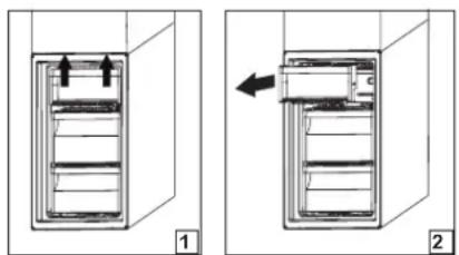 WHIRLPOOL BSNF 9352 OX - REMOVING THE FREEZER DRAWER CONTAINER - 1