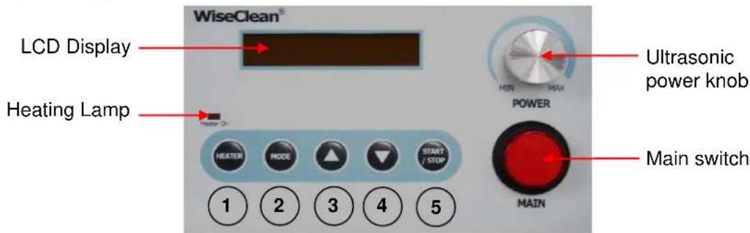 WiseClean WUC-D06H - Operating panel - 1