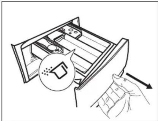 ZANUSSI 914918209 - ÜBERPRÜFEN SIE DIE POSITION DER WASCHMITTEL-KLAPPE - 1