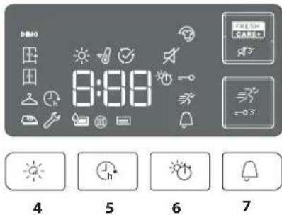 WHIRLPOOL W6 D83WB EE - Options buttons\* - 2