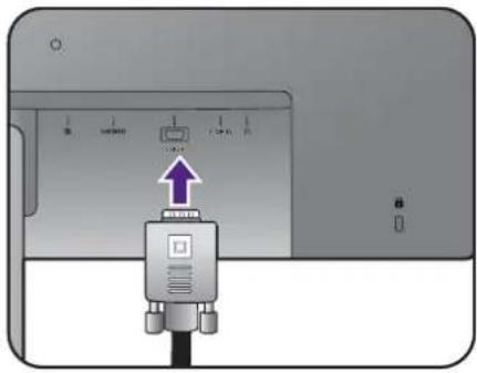 BENQ GW2780E - Anschließen des Kopfhörers. - 1