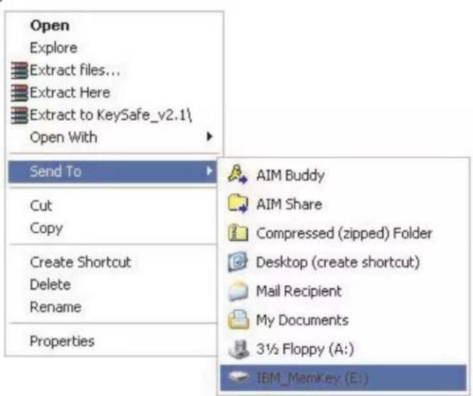 IBM Memory Key - Send to Memory Key Drive - 1