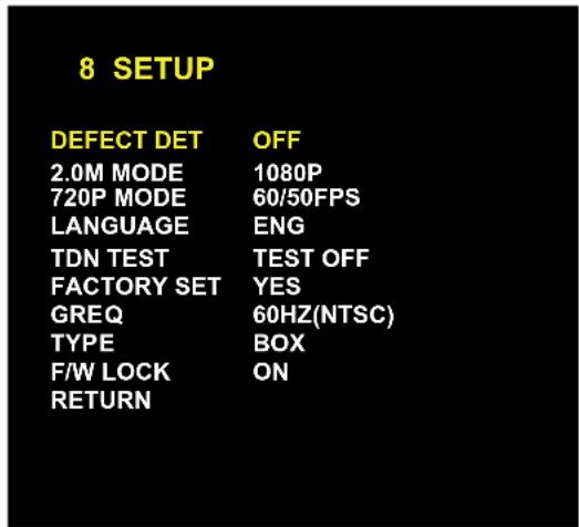 Digital Watchdog HD-SDI DWC-HV421D - SETUP - 1