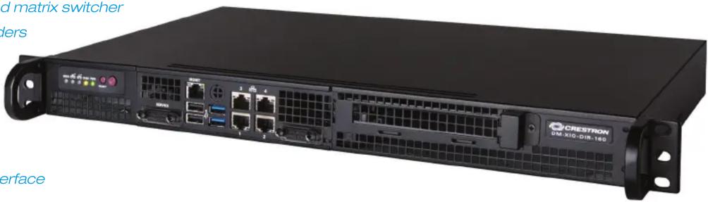 d matrix switcher ders CRESTRON VM-XIO-DIR-160 interface