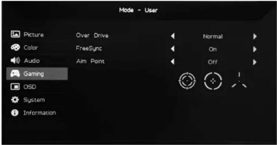ACER AOpen 32HC5QRP - Game adjustment - 1
