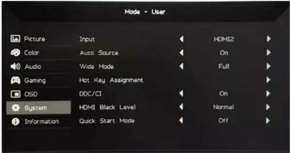 ACER AOpen 32HC5QRP - System adjustment - 1