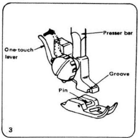 White W1488 - FITTING OF PRESSER FEET - 3