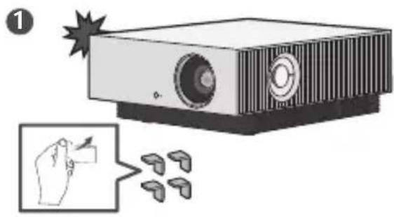 LG CineBeam AU810 - How to use the edge guards - 1