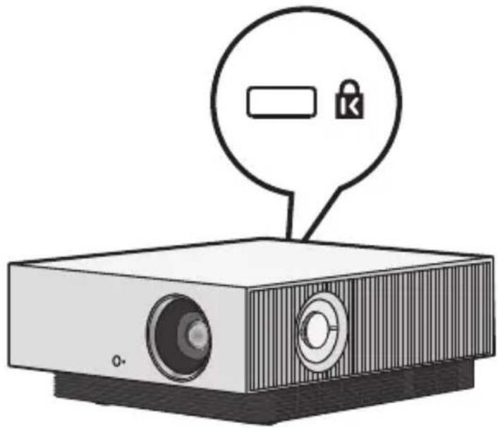 LG CineBeam AU810 - Kensington Security System - 1