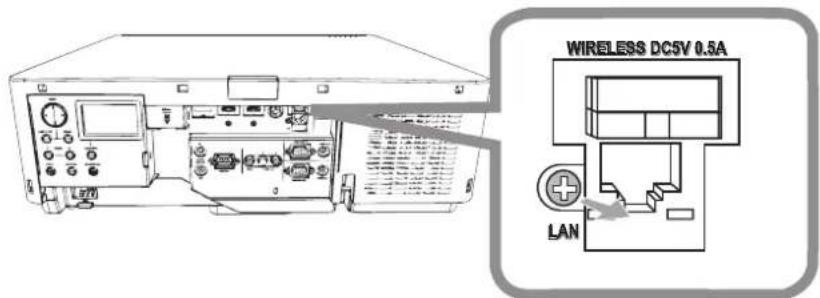 MAXELL MC-WX8751W - Fastening the adapter cover - 1