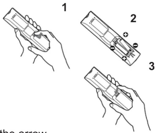 MAXELL MC-WX8751W - Installing the batteries - 1