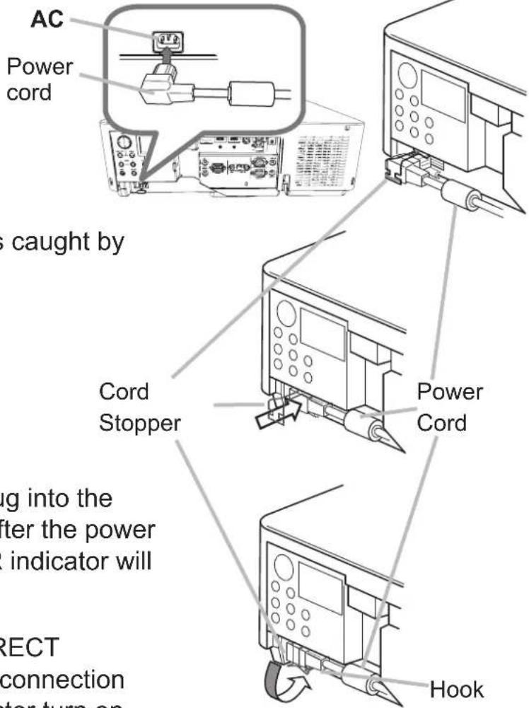 MAXELL MC-WU8701W - Connecting power supply - 1
