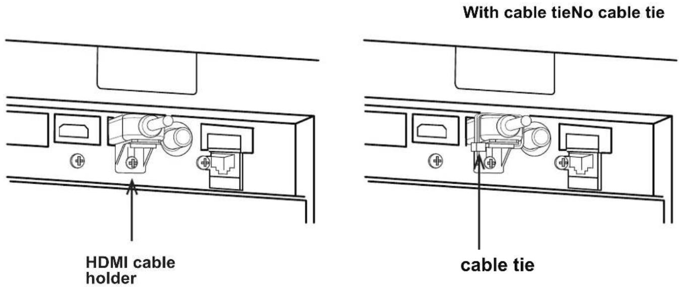 MAXELL MC-WU8701W - Fastening the cables - 2