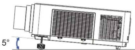 MAXELL MC-WU8701W - Adjusting the projector's elevator - 1