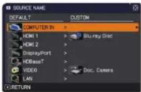 MAXELL MC-WU8701W - SCREEN menu - 1