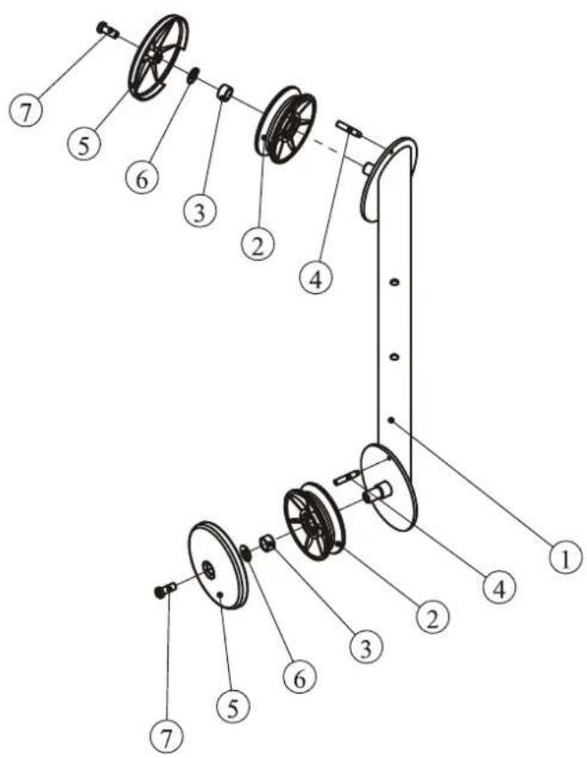 TAURUS Chest Press IT95 - Rear Fixing Frame ASSY - 1
