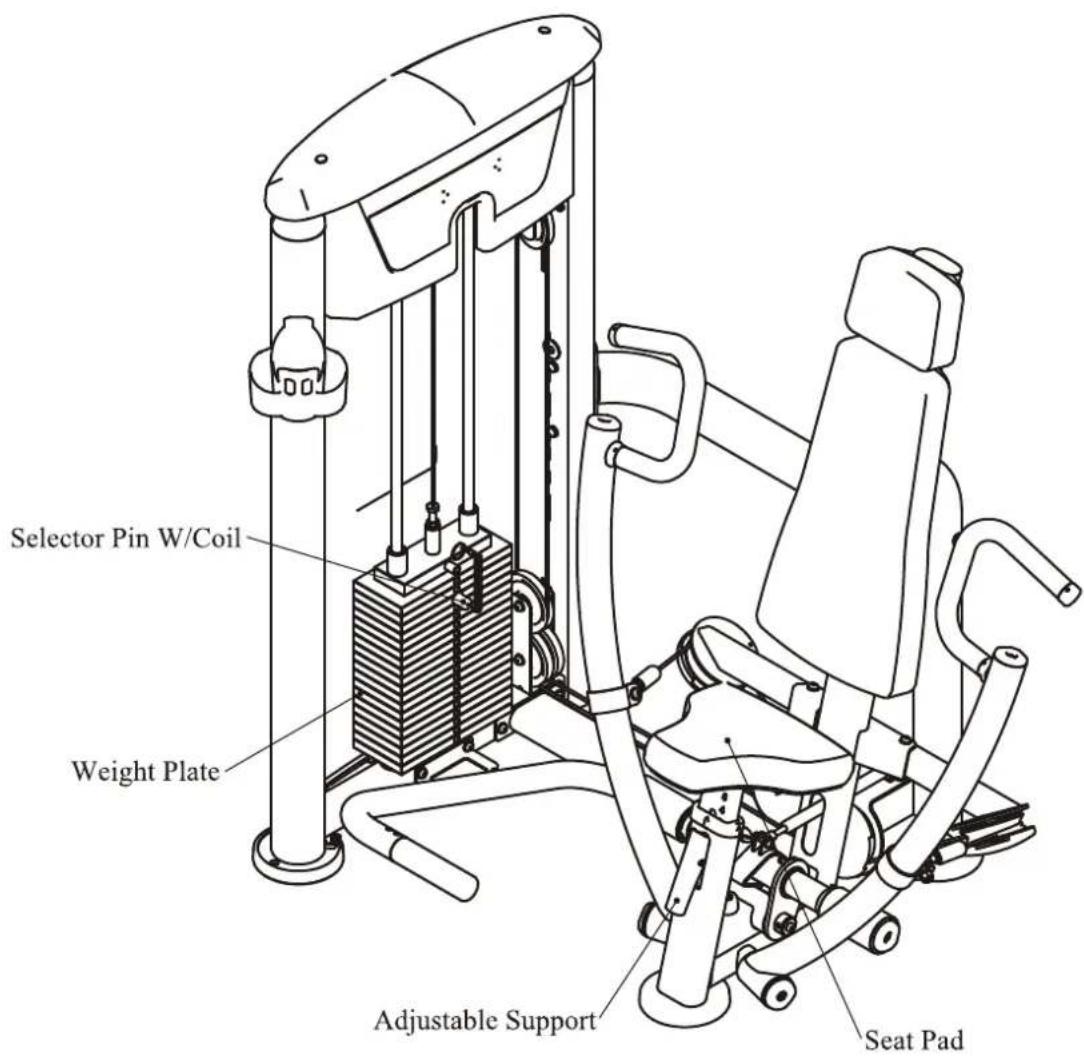 TAURUS Chest Press IT95 - The use of Selector Pin W/Coil - 1