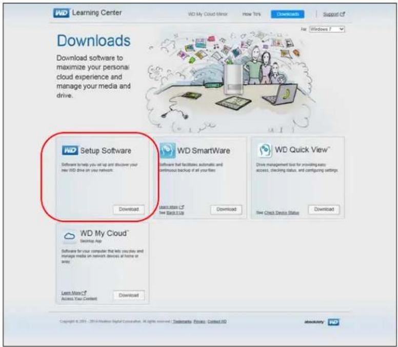 WESTERN DIGITAL My Cloud Mirror WDBWVZ0060JWT - Downloading and Installing the Online Setup Software - 3
