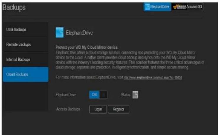 WESTERN DIGITAL My Cloud Mirror WDBWVZ0060JWT - Backing Up with ElephantDrive - 1