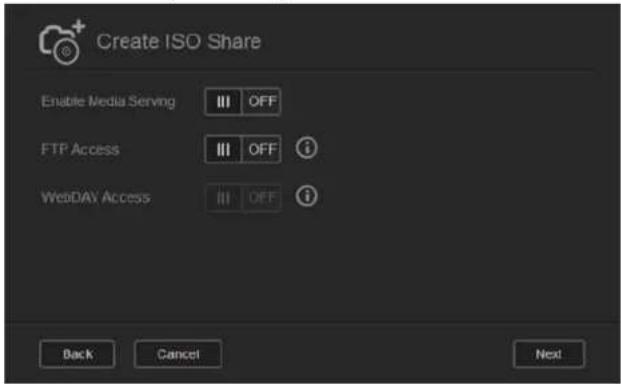 WESTERN DIGITAL My Cloud Mirror WDBWVZ0060JWT - Creating an ISO Share - 3