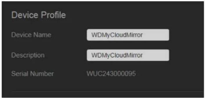 WESTERN DIGITAL My Cloud Mirror WDBWVZ0060JWT - Device Profile - 1