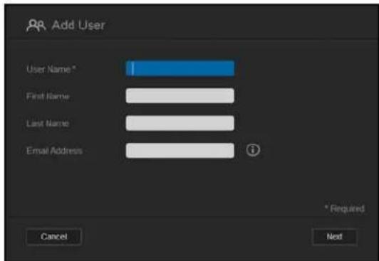 WESTERN DIGITAL My Cloud Mirror WDBWVZ0060JWT - Adding a Single User - 1