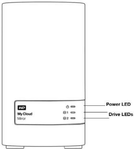 WESTERN DIGITAL My Cloud Mirror WDBWVZ0060JWT - Front View - 1