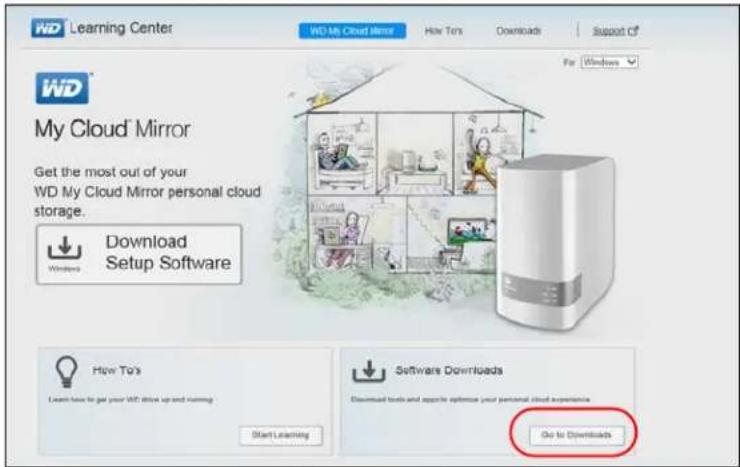 WESTERN DIGITAL My Cloud Mirror WDBWVZ0060JWT - Downloading and Installing the Online Setup Software - 2