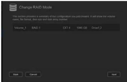 WESTERN DIGITAL My Cloud Mirror WDBWVZ0060JWT - WARNING! Changes made to your RAID mode will delete all of your data and your user settings. See "Saving a Configuration File" on page 122 for information on saving your user settings. - 5