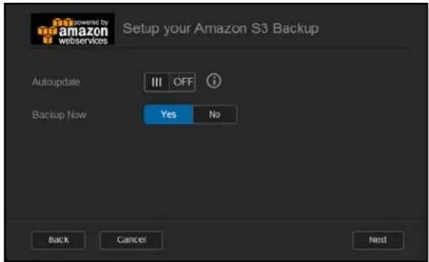 WESTERN DIGITAL My Cloud Mirror WDBWVZ0060JWT - Click the toggle button III to activate the Autoupdate feature. This automatically updates your backup based on a schedule you create. - 2