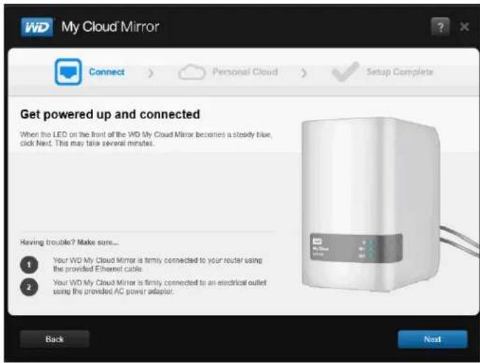 WESTERN DIGITAL My Cloud Mirror WDBWVZ0060JWT - Connecting to the Network and Creating a Personal Cloud - 2