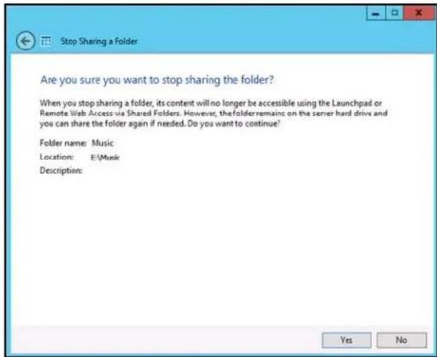 WESTERN DIGITAL Sentinel DS5100 - On the Taskbar, click Stopsharingthefolder. - 1