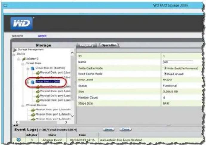WESTERN DIGITAL Sentinel DS5100 - WARNING! Ensure that you haven not selected your boot drive (Drive0) when deleting virtual drives. When the drive is deleted, all data on the drive is erased. - 1
