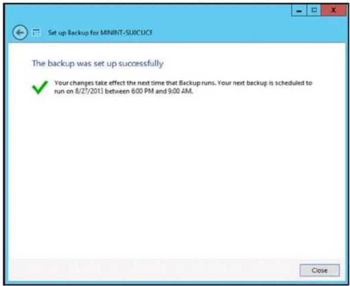 WESTERN DIGITAL Sentinel DS6100 - Review the backup information to ensure that it is correct, then click Save changes. These selected computer is now setup for automatic backup. - 1