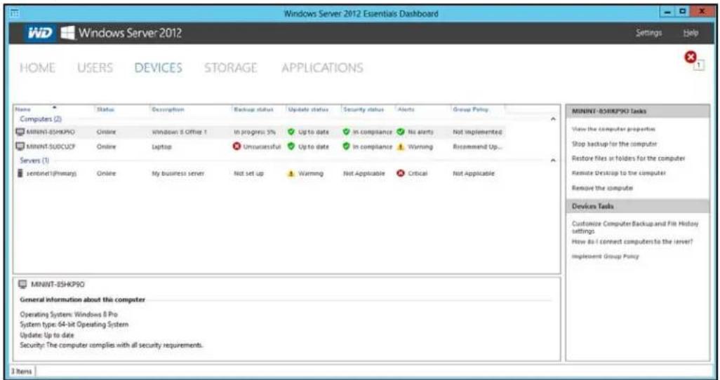 WESTERN DIGITAL Sentinel DS6100 - BackupUsingtheDashboard - 1