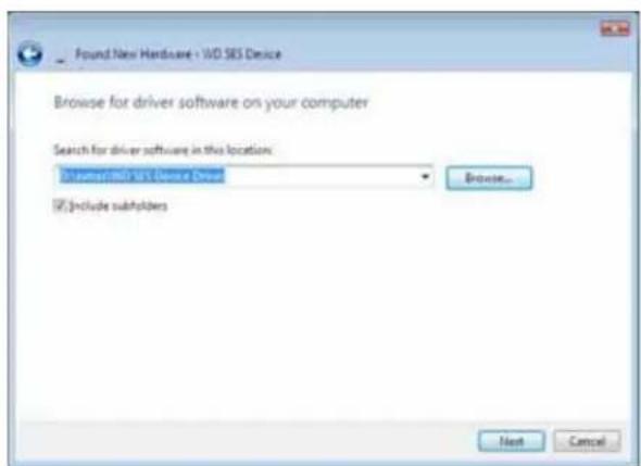WESTERN DIGITAL My Book Duo WDBLWE0160JCH - Installing the Driver Manually - 4