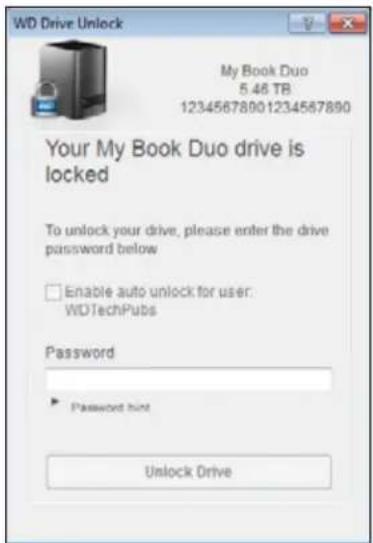 WESTERN DIGITAL My Book Duo WDBLWE0160JCH - With the WD Drive Unlock Utility - 1