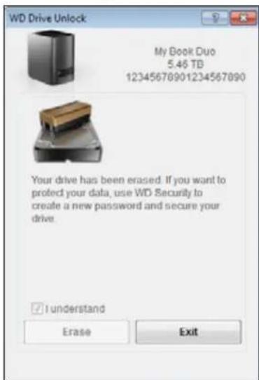 WESTERN DIGITAL My Book Duo WDBLWE0160JCH - Using Five Invalid Passwords - 8