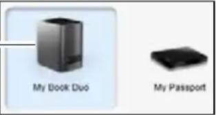 WESTERN DIGITAL My Book Duo WDBLWE0160JCH - Home Tab Display - 5