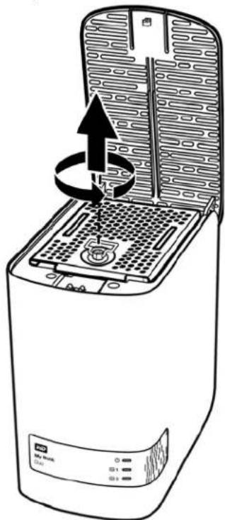 WESTERN DIGITAL My Book Duo WDBLWE0160JCH - Removing and Replacing the Drive - 2