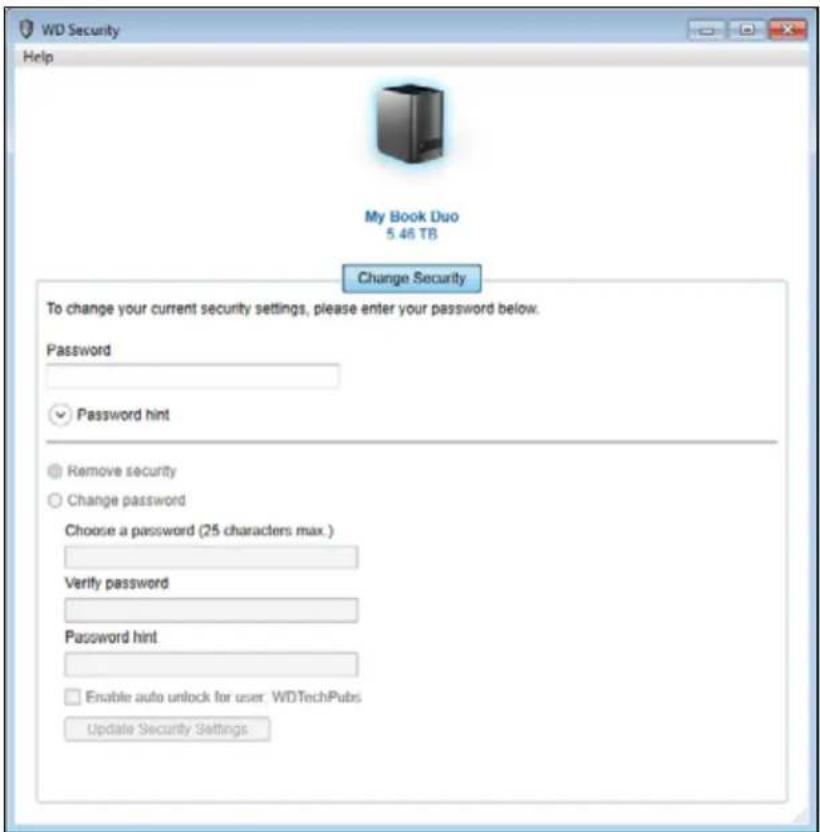 WESTERN DIGITAL My Book Duo WDBLWE0160JCH - Turning Off the Device Lock Feature - 1