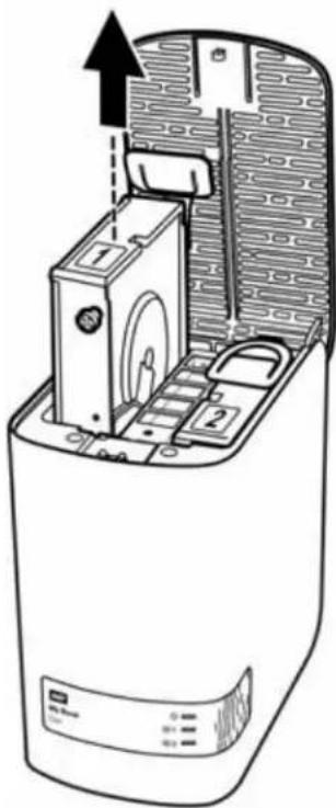 WESTERN DIGITAL My Book Duo WDBLWE0160JCH - Removing and Replacing the Drive - 3