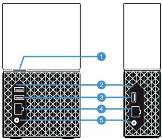 WESTERN DIGITAL My Cloud Home Duo WDBMUT0120JWT - Front LED - 1