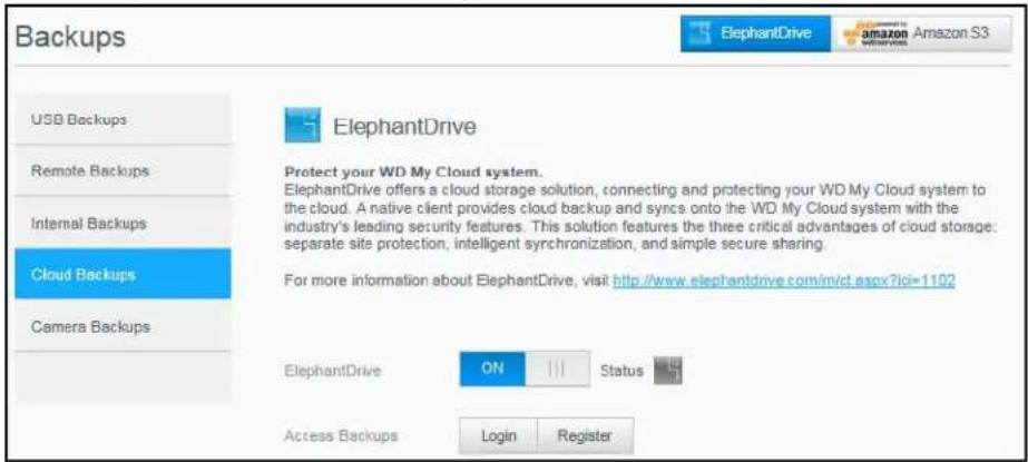 WESTERN DIGITAL My Cloud Mirror WDBWVZ0160JWT - Backing Up with ElephantDrive - 1
