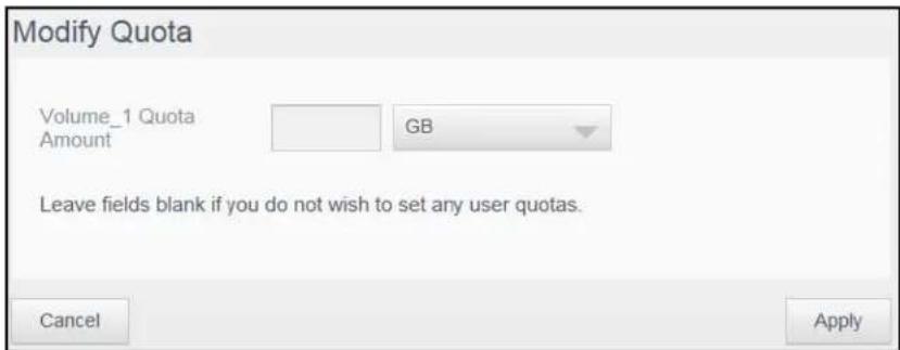 WESTERN DIGITAL My Cloud Mirror WDBWVZ0160JWT - Assigning Quotas to a User - 1