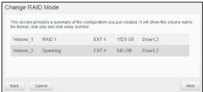 WESTERN DIGITAL My Cloud Mirror WDBWVZ0160JWT - RAID Modes include: - 4